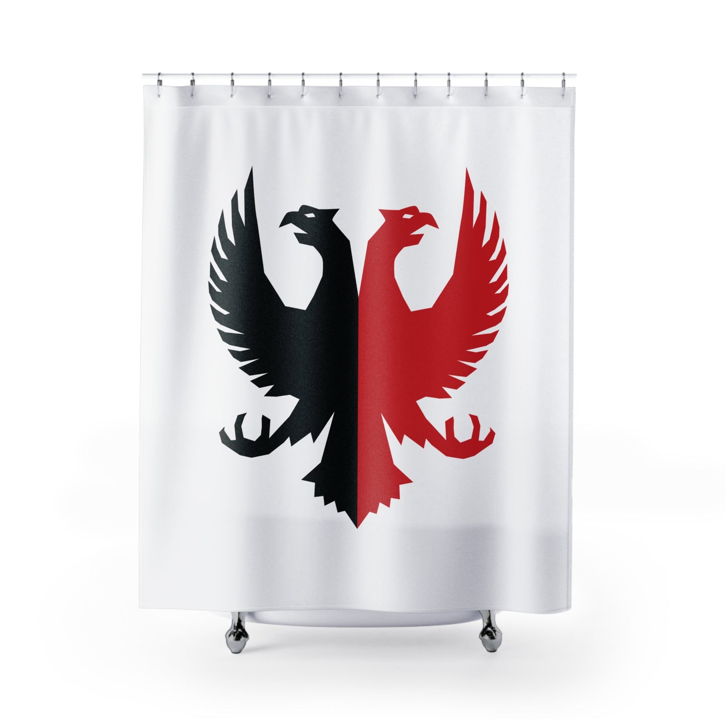 T5 Minimalist Two Headed Eagle Shower Curtain