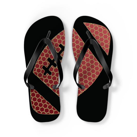 T5 Minimalist American Football Ball Flip-Flops for Men