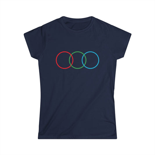 T5 Minimalist Primary Colors T-Shirt for Women