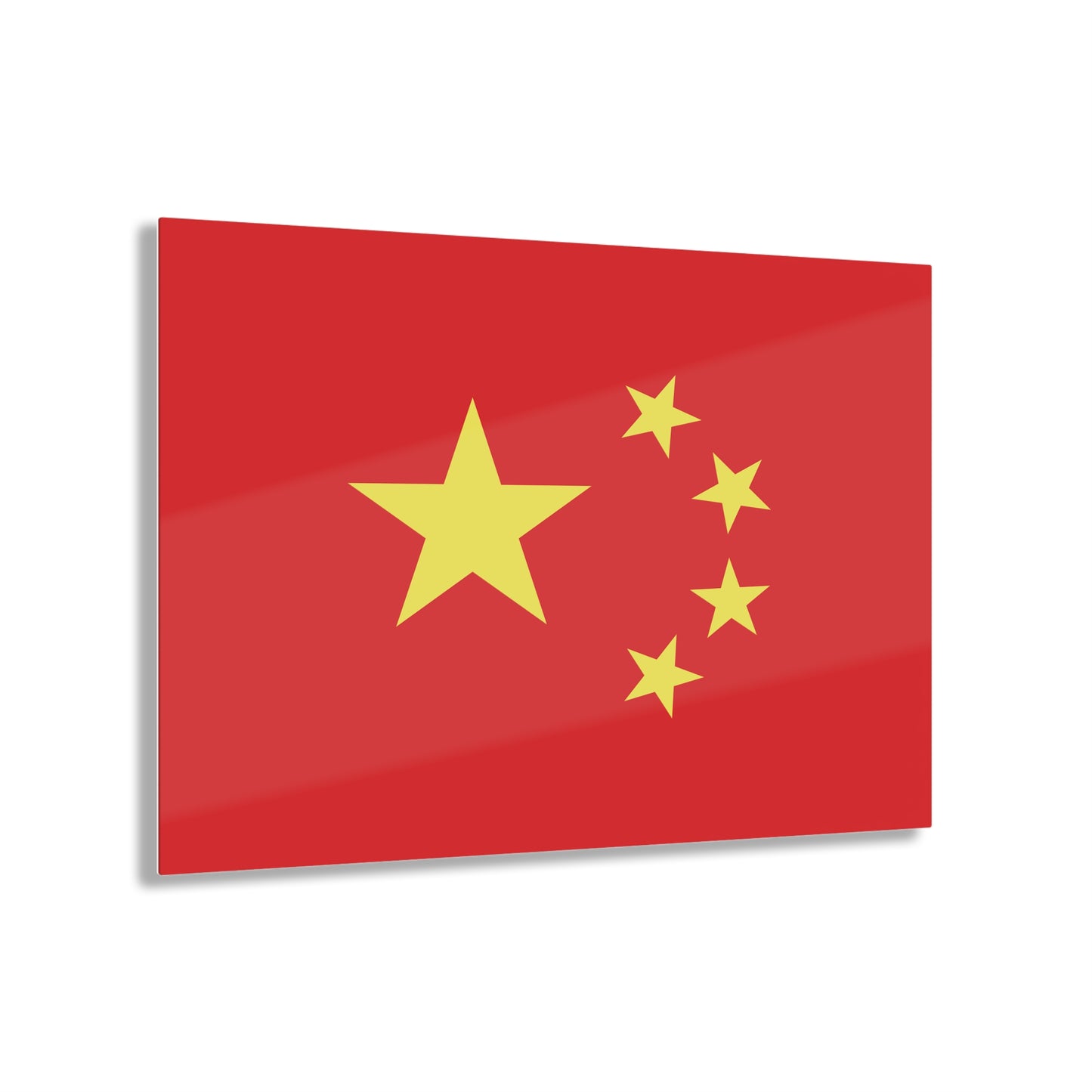 T5 Minimalist China Flag Stars Acrylic Print