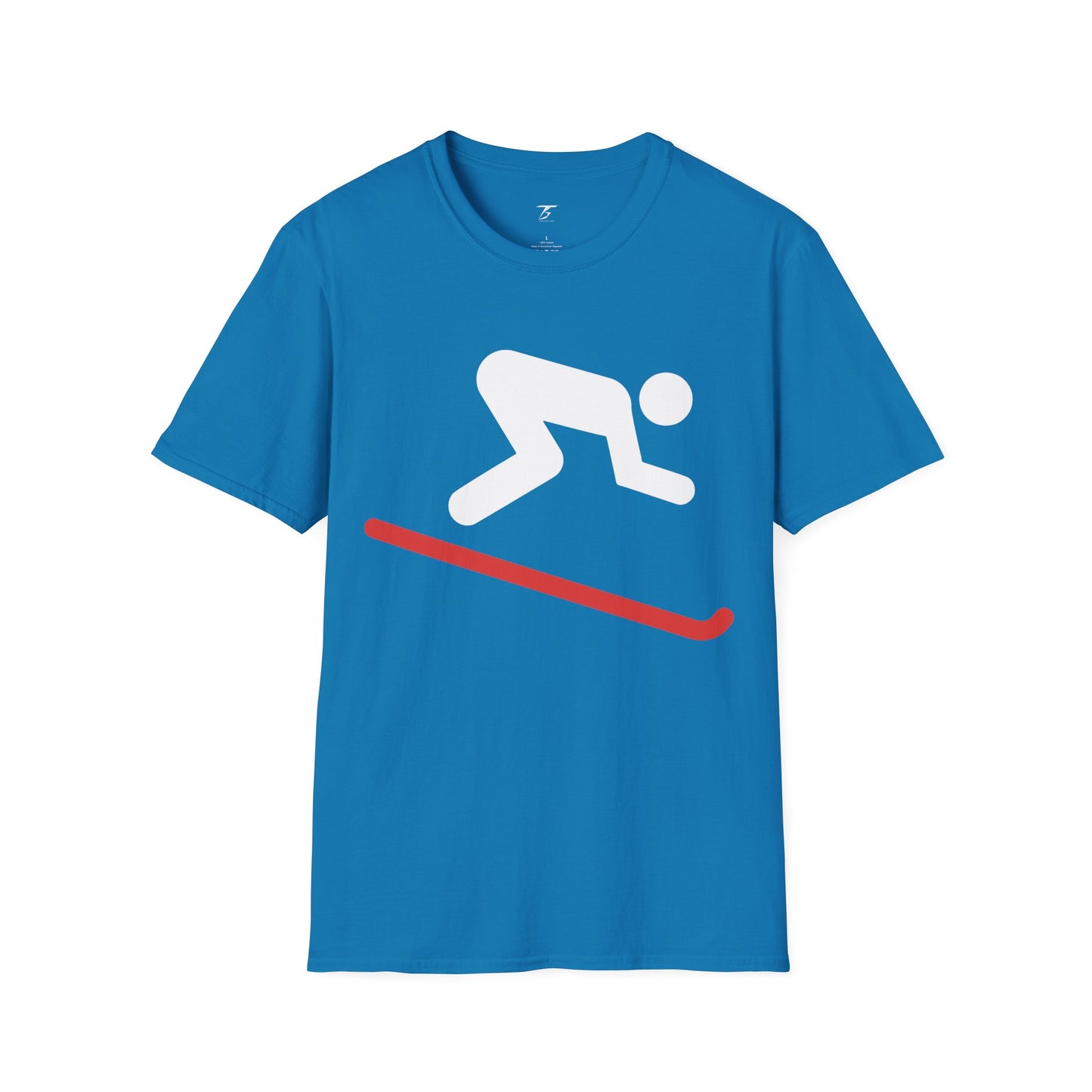 T5 Minimalist Skiing Sign T-Shirt for Men