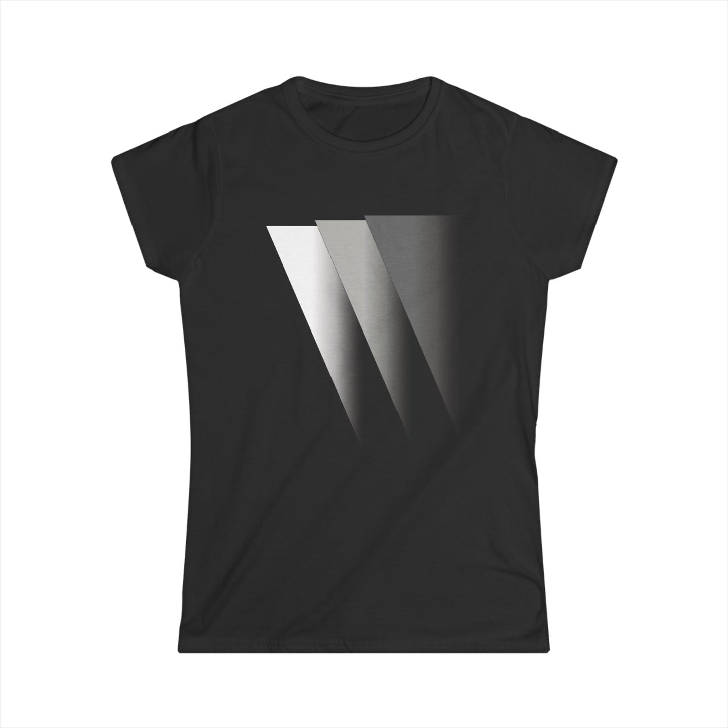 T5 Minimalist Revealing Triangles T-Shirt for Women