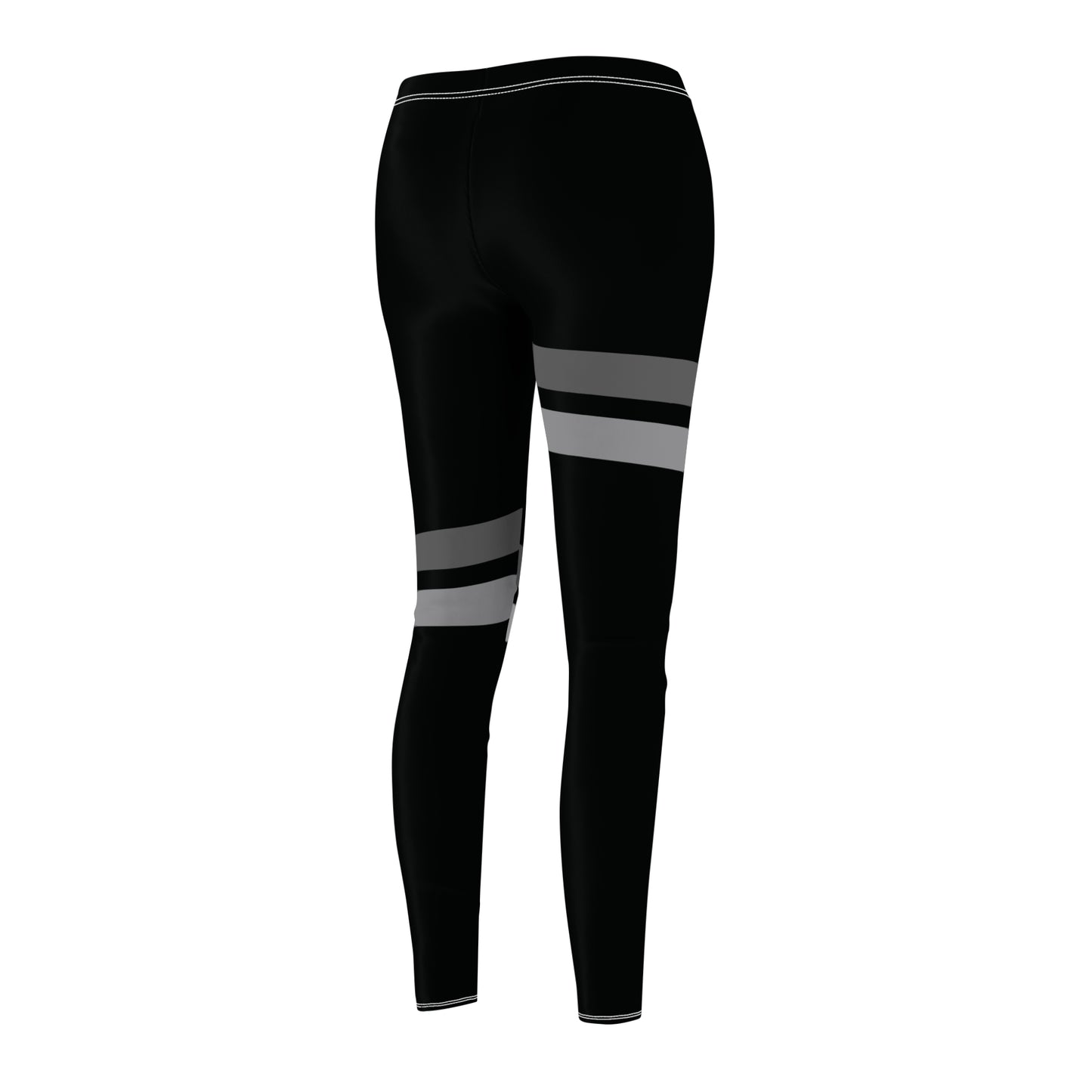 T5 Minimalist Grey Bars Leggings for Women