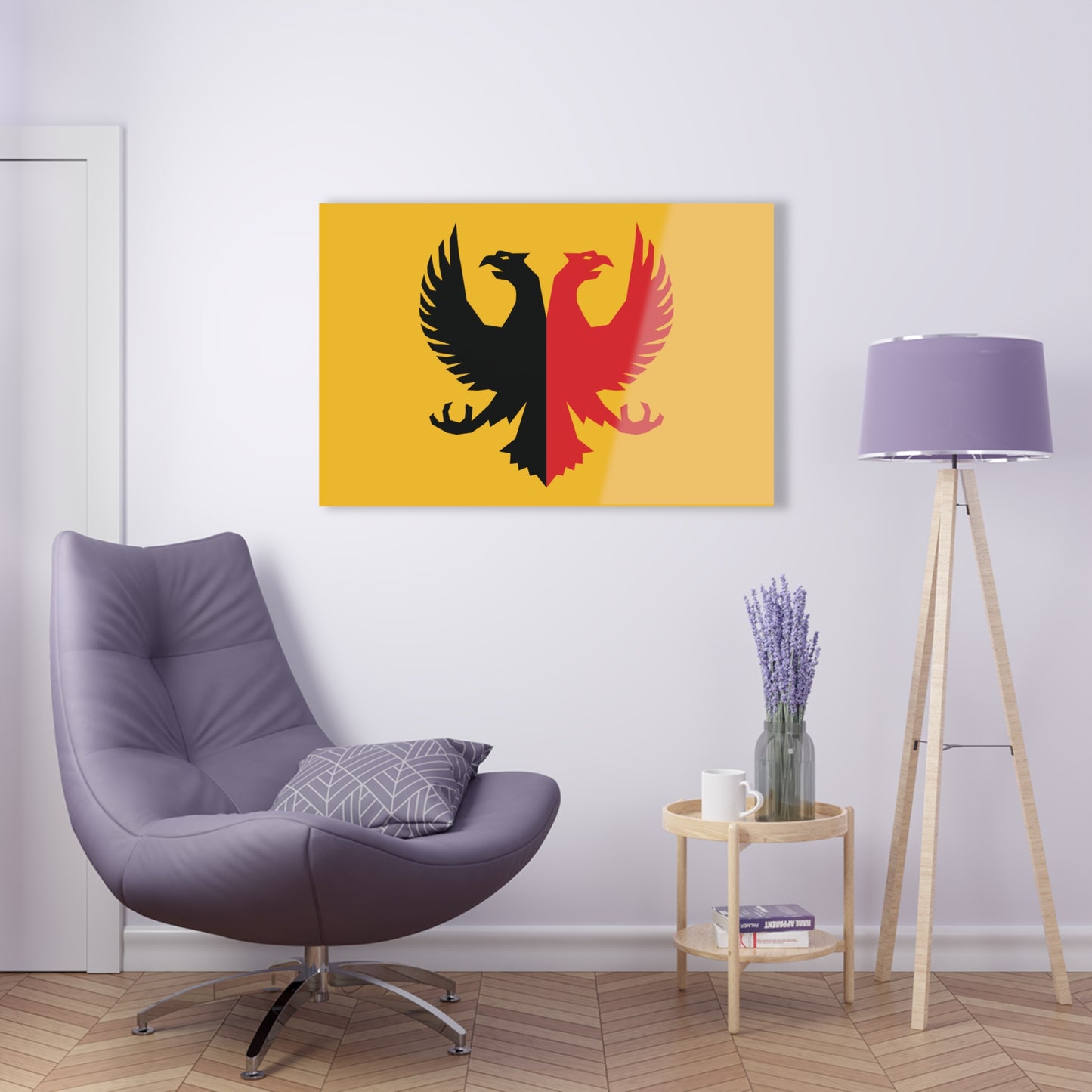 T5 Minimalist Two Headed Eagle Acrylic Print