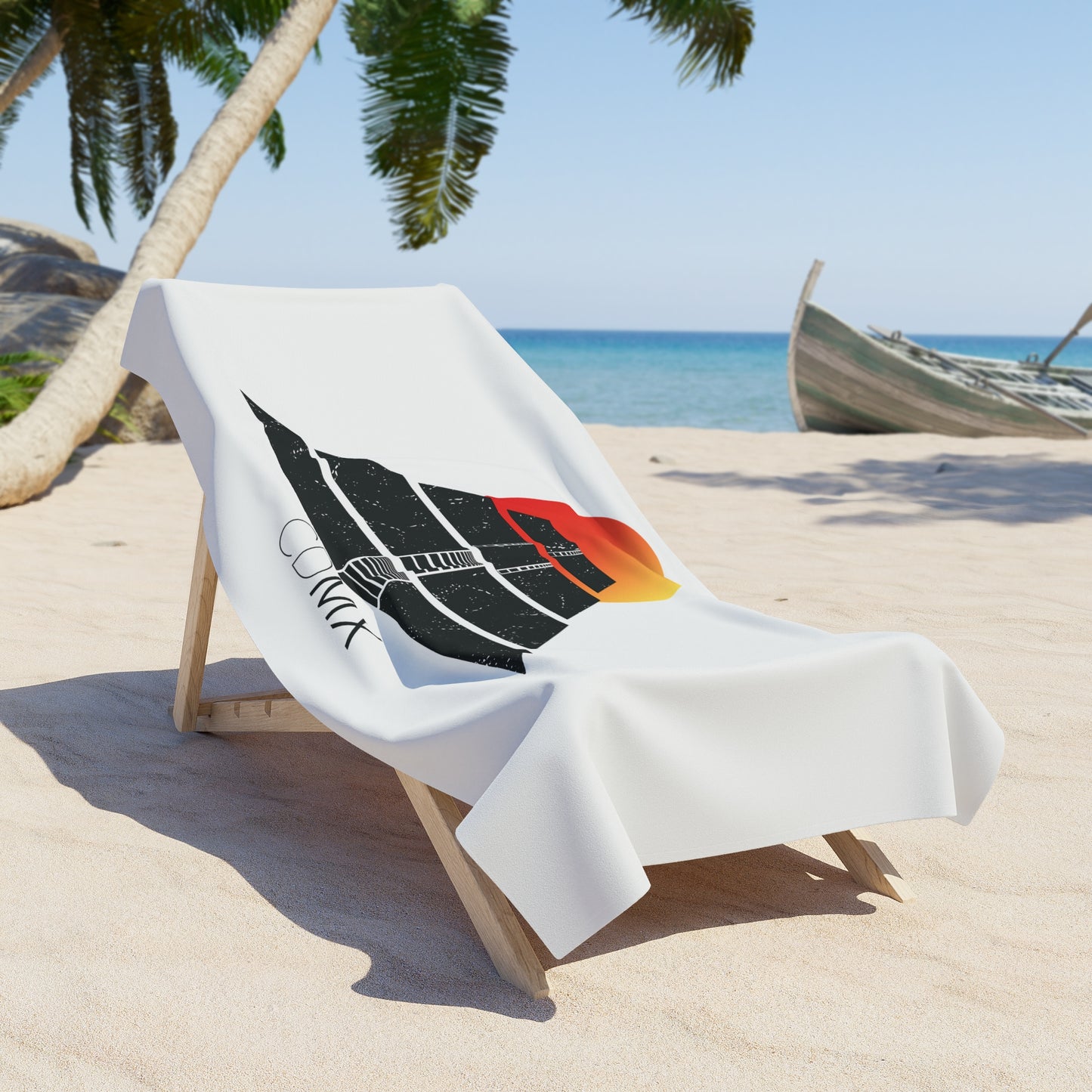 T5 Minimalist Pyramid of the Sun Beach Towel for Men & Women