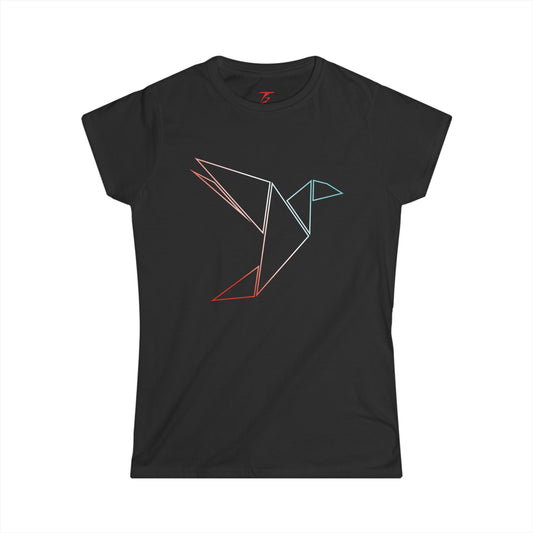 T5 Minimalist Bird T-Shirt for Women