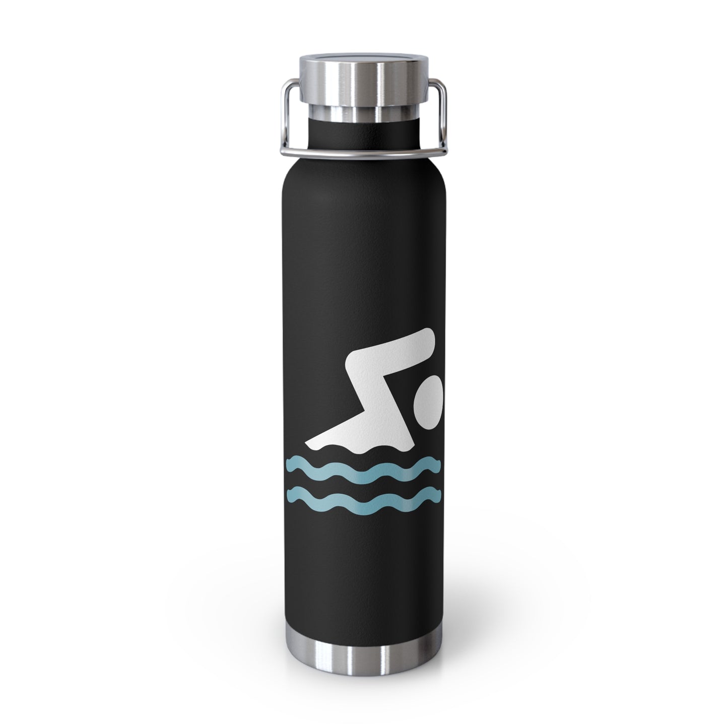 T5 Minimalist Swimming Area Sign Copper Vacuum Insulated Bottle