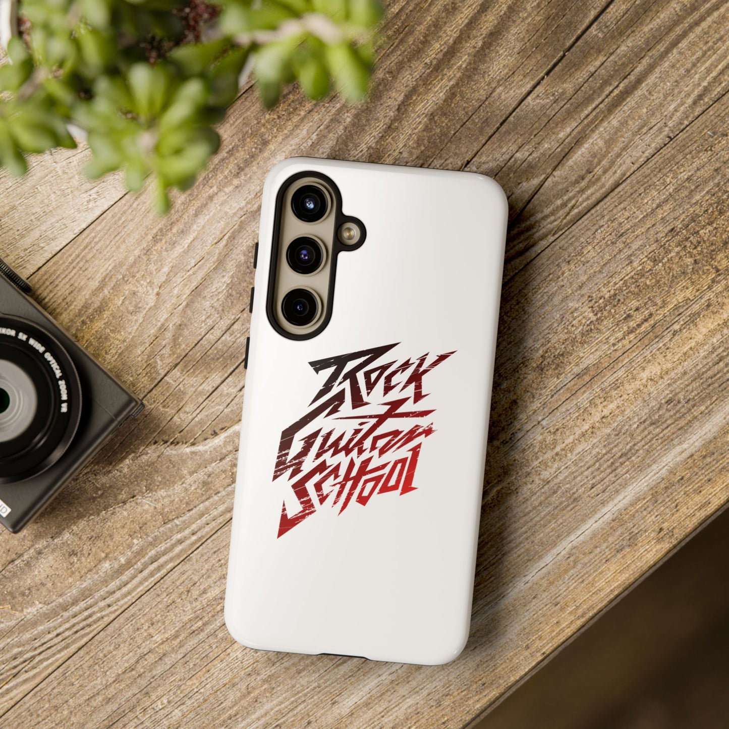 T5 Minimalist ROCK GUITAR SCHOOL Smartphone Case