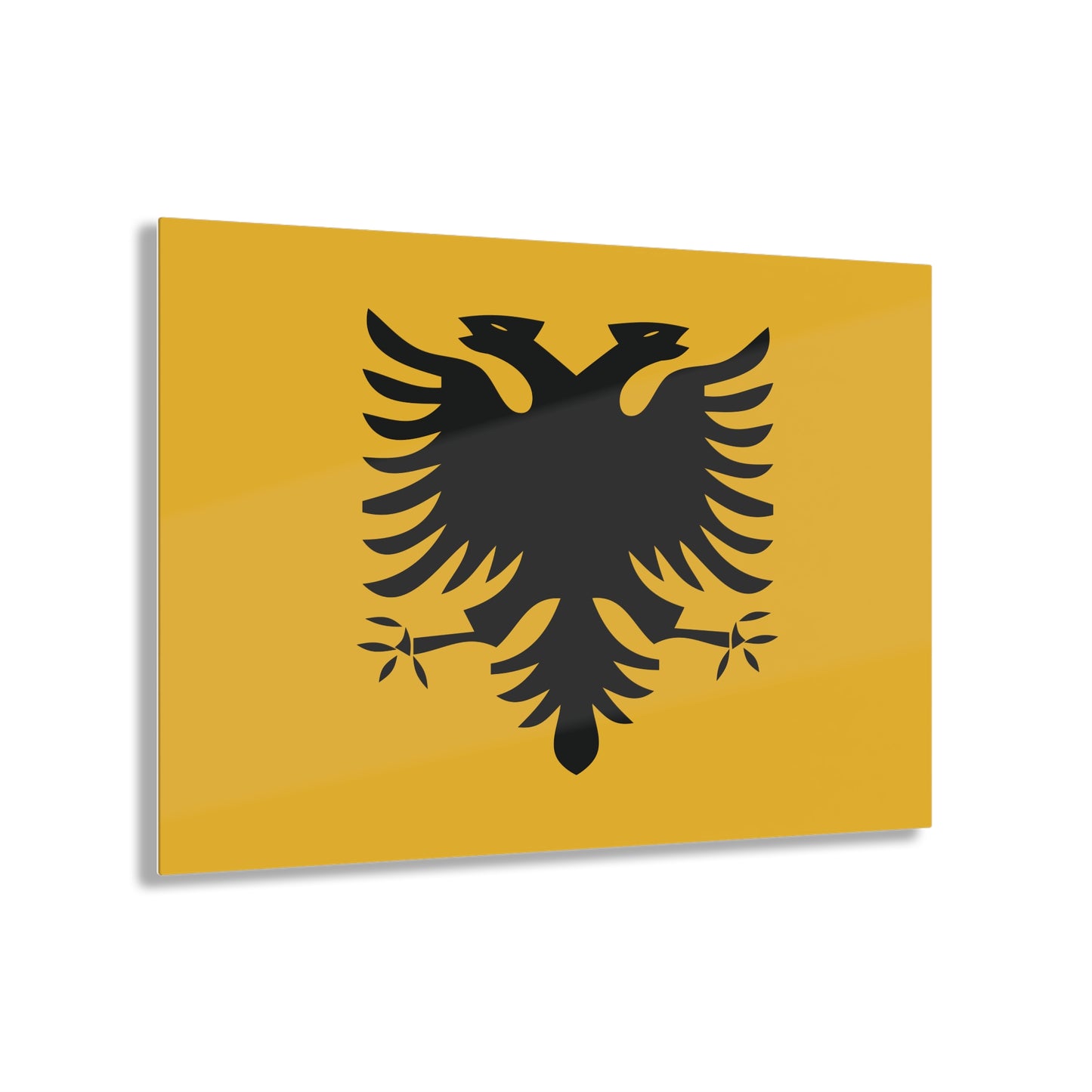 T5 Minimalist Albanian Flag Two Headed Eagle Acrylic Print