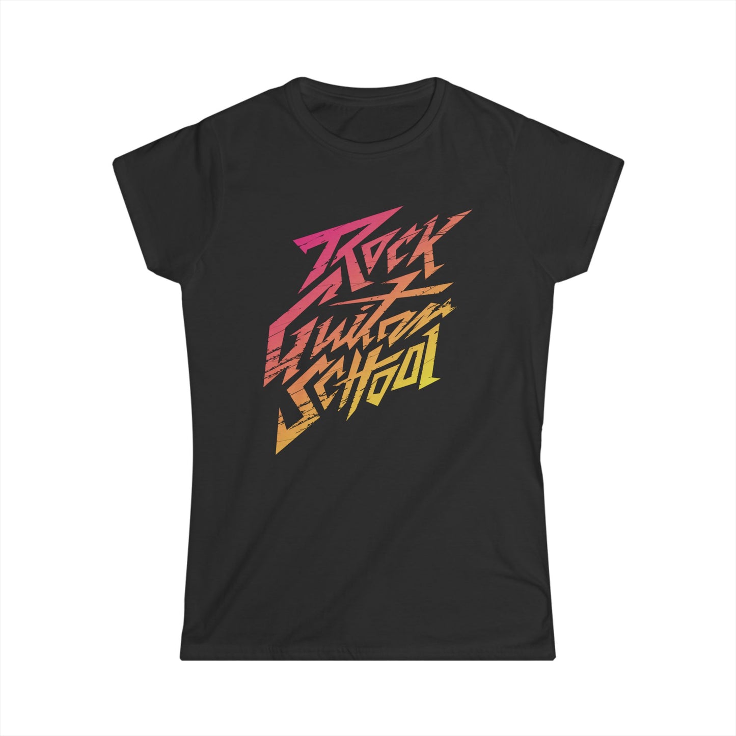 T5 Minimalist ROCK GUITAR SCHOOL T-Shirt for Women