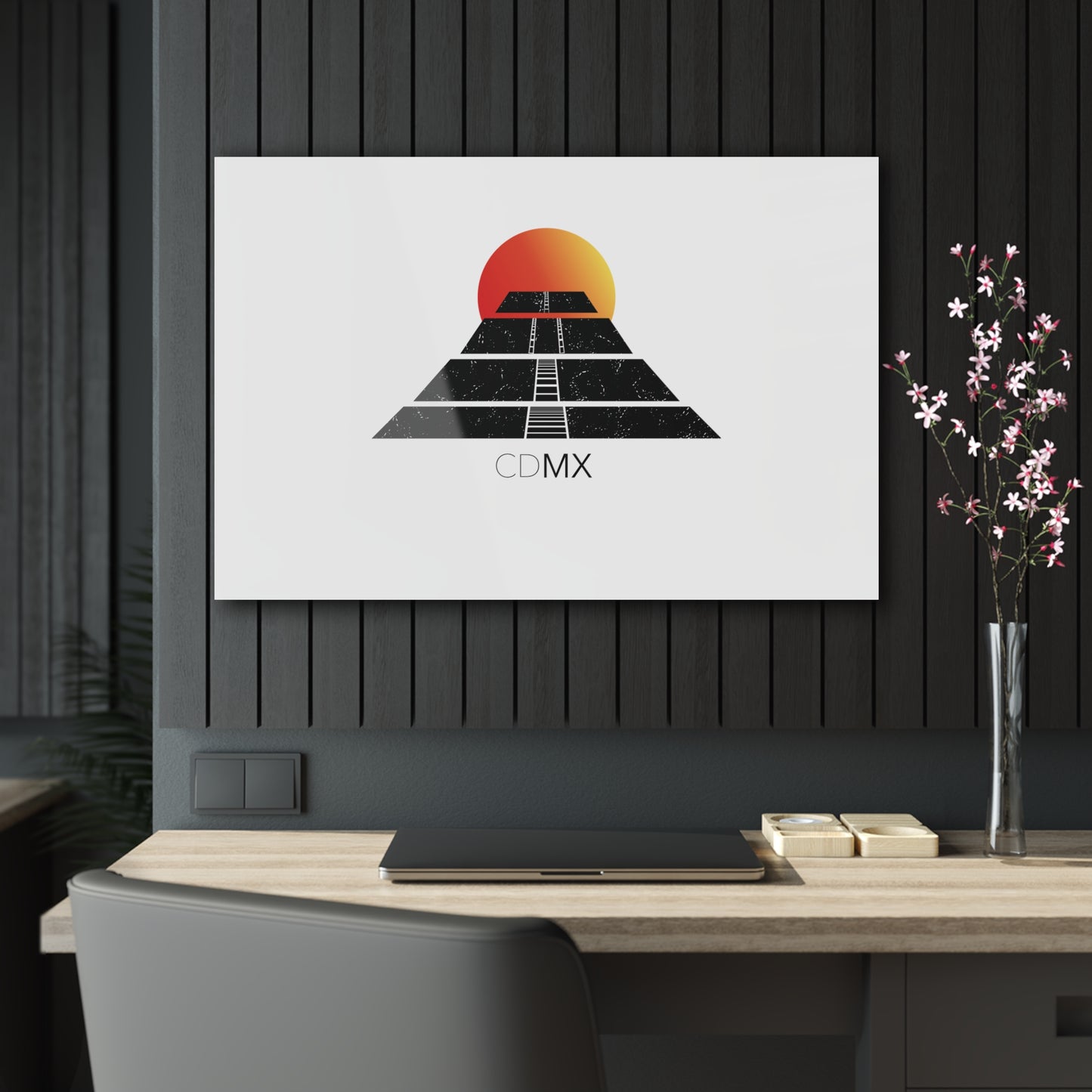 T5 Minimalist Pyramid of the Sun Acrylic Print