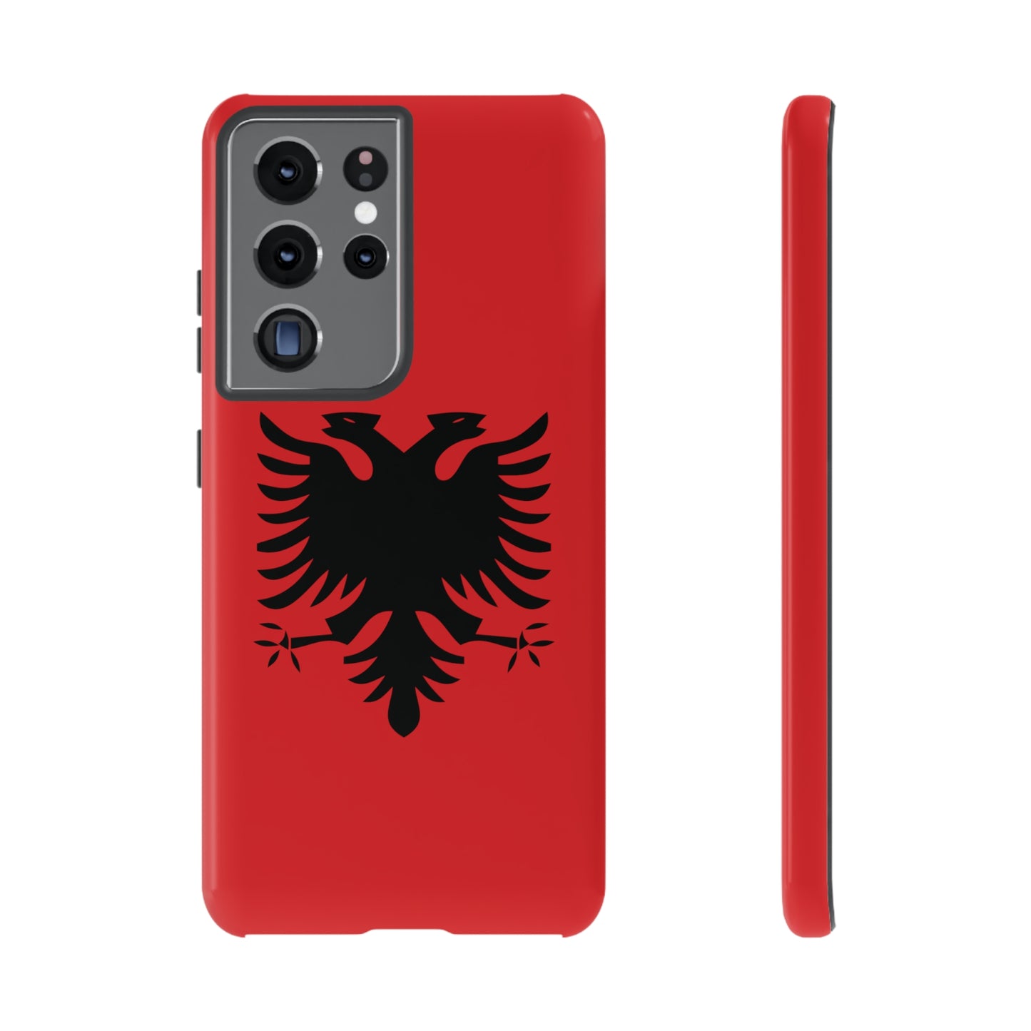 T5 Minimalist Albanian Flag Two Headed Eagle Smartphone Case