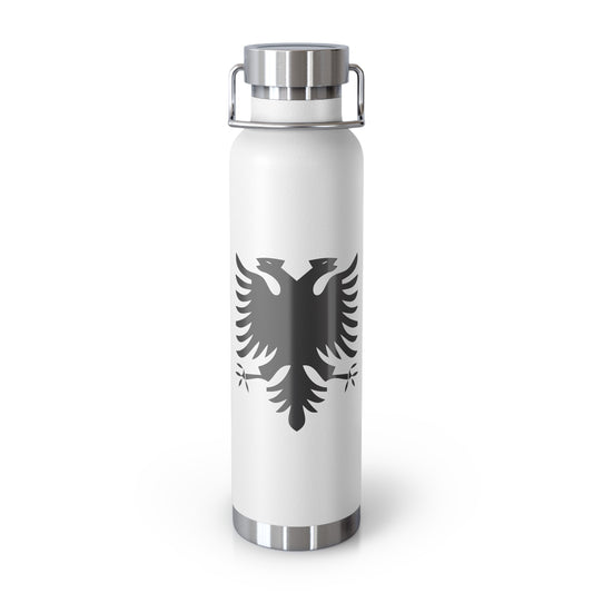 T5 Minimalist Albanian Flag Two Headed Eagle Copper Vacuum Insulated Bottle