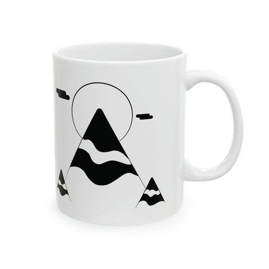 T5 Minimalist Winter Sunrise Ceramic Coffee Mug