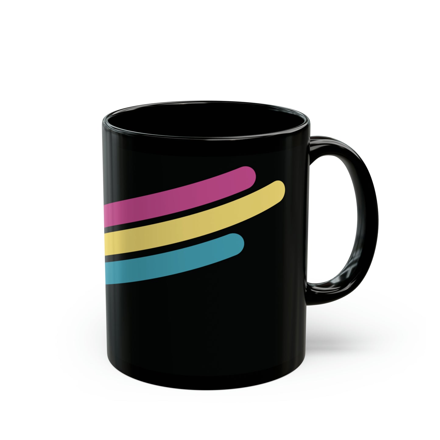 T5 Minimalist Rounded Bars Ceramic Coffee Mug