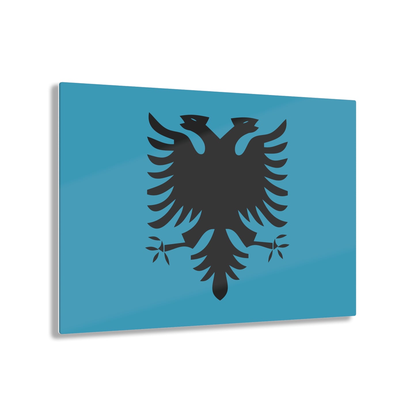 T5 Minimalist Albanian Flag Two Headed Eagle Acrylic Print