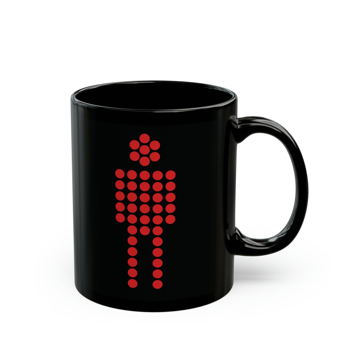 T5 Minimalist Pedestrian Stop Traffic Light Ceramic Coffee Mug