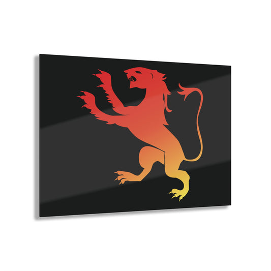 T5 Minimalist Spanish Lion Acrylic Print