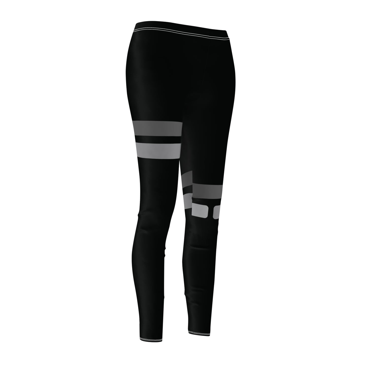 T5 Minimalist Grey Bars Leggings for Women