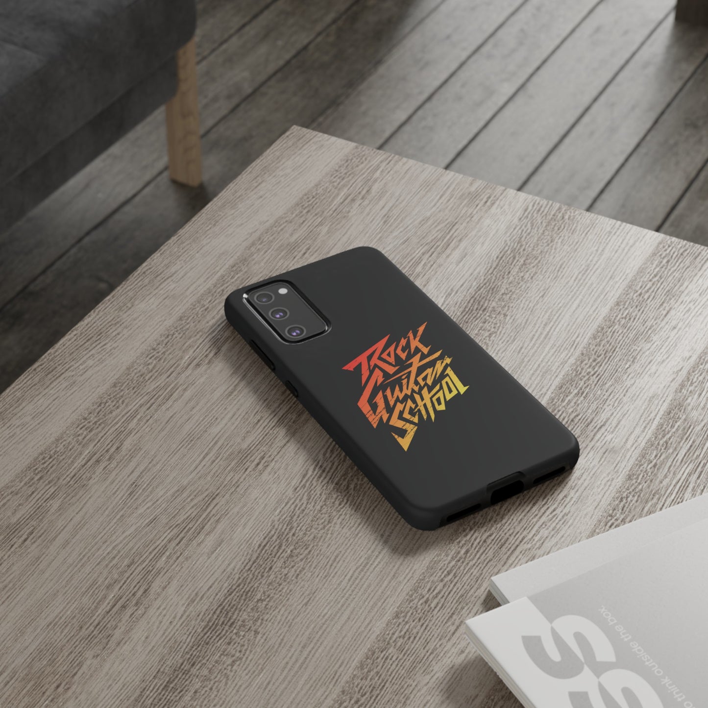 T5 Minimalist ROCK GUITAR SCHOOL Smartphone Case