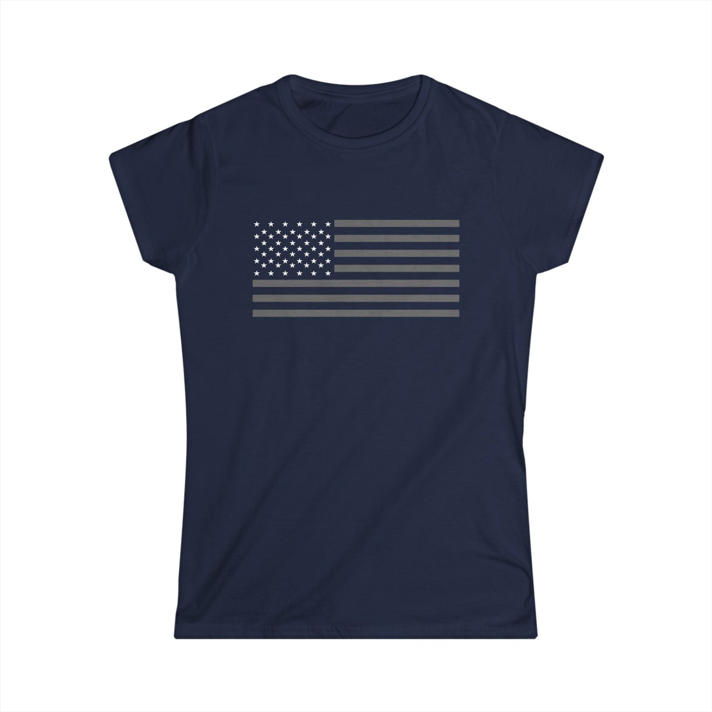 T5 Minimalist USA Flag T-Shirt for Women