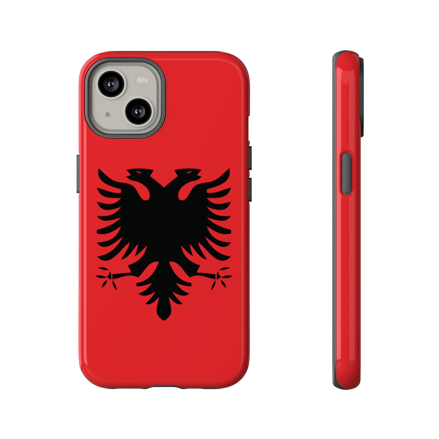 T5 Minimalist Albanian Flag Two Headed Eagle Smartphone Case