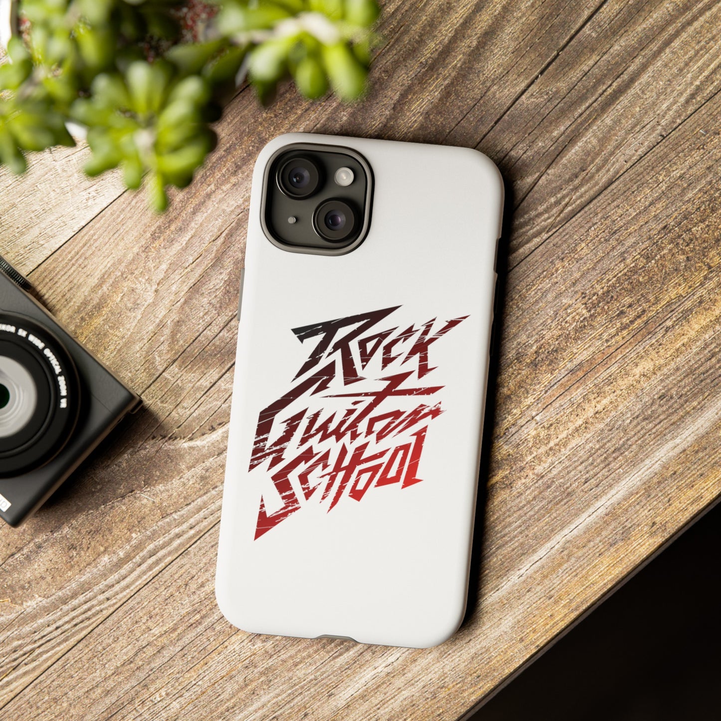 T5 Minimalist ROCK GUITAR SCHOOL Smartphone Case