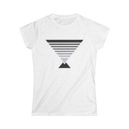 T5 Minimalist Inverted Pyramid T-Shirt for Women