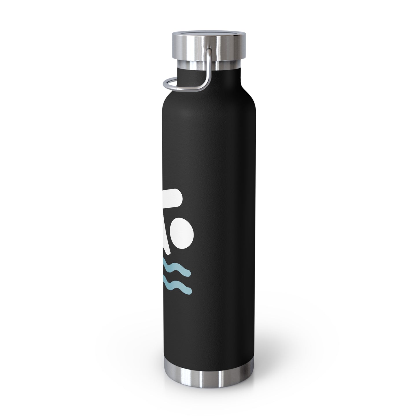 T5 Minimalist Swimming Area Sign Copper Vacuum Insulated Bottle