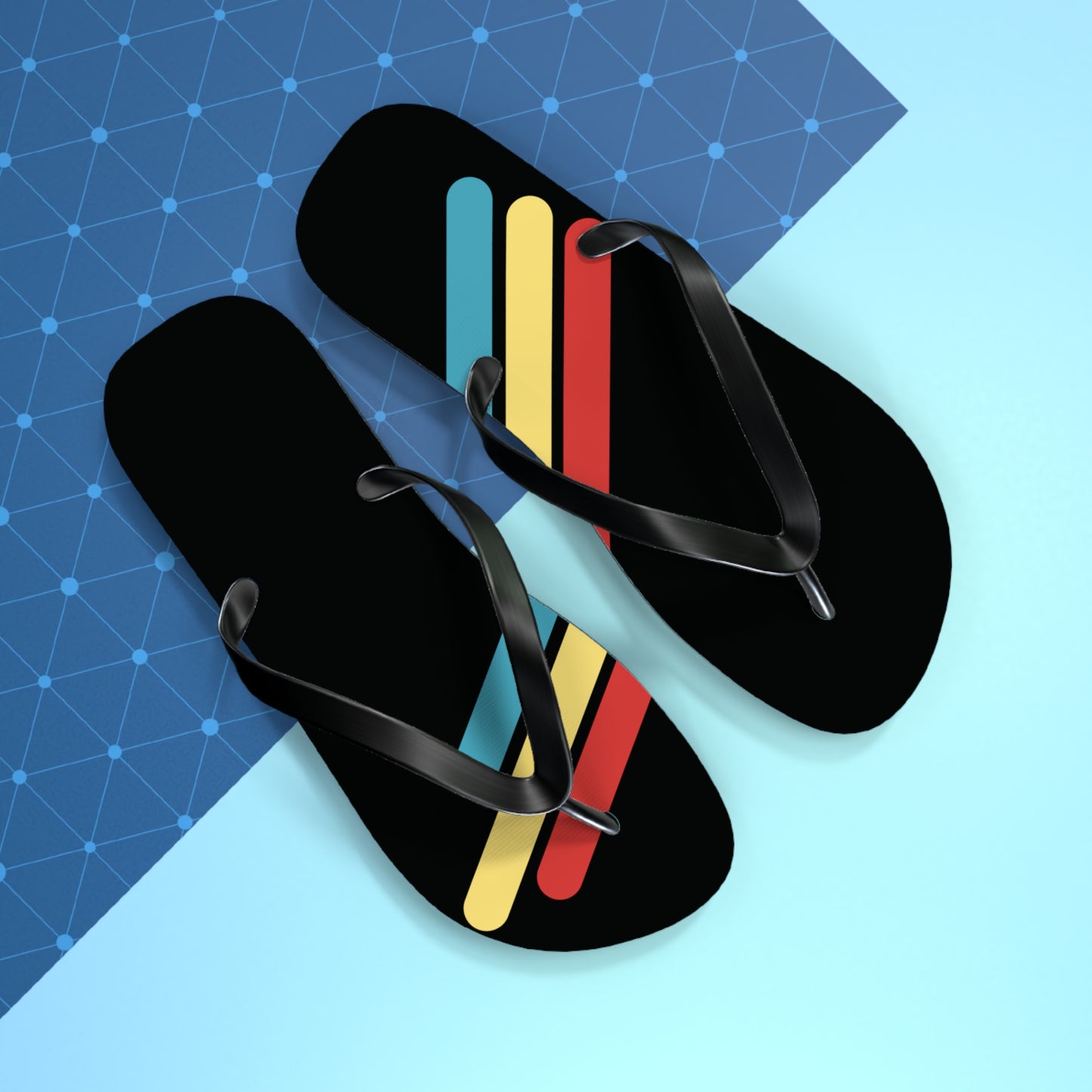 T5 Minimalist Color Bars Flip-Flops for Men