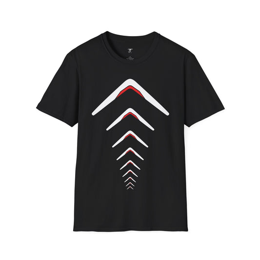 T5 Minimalist Flying Boomerang T-Shirt for Men