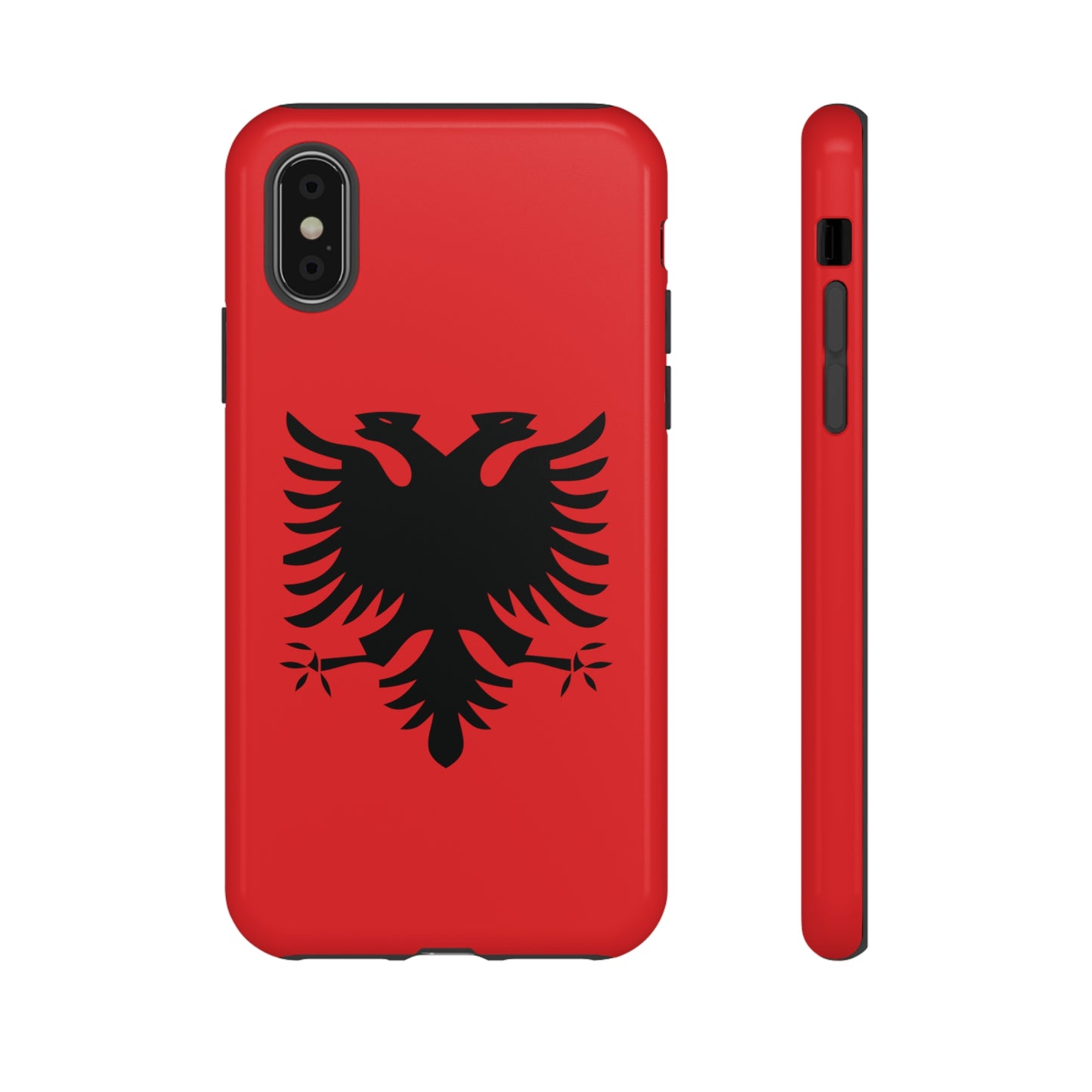 T5 Minimalist Albanian Flag Two Headed Eagle Smartphone Case