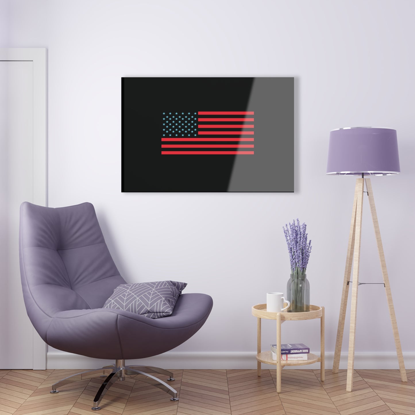 T5 Minimalist U.S.A. Flag Acrylic Print