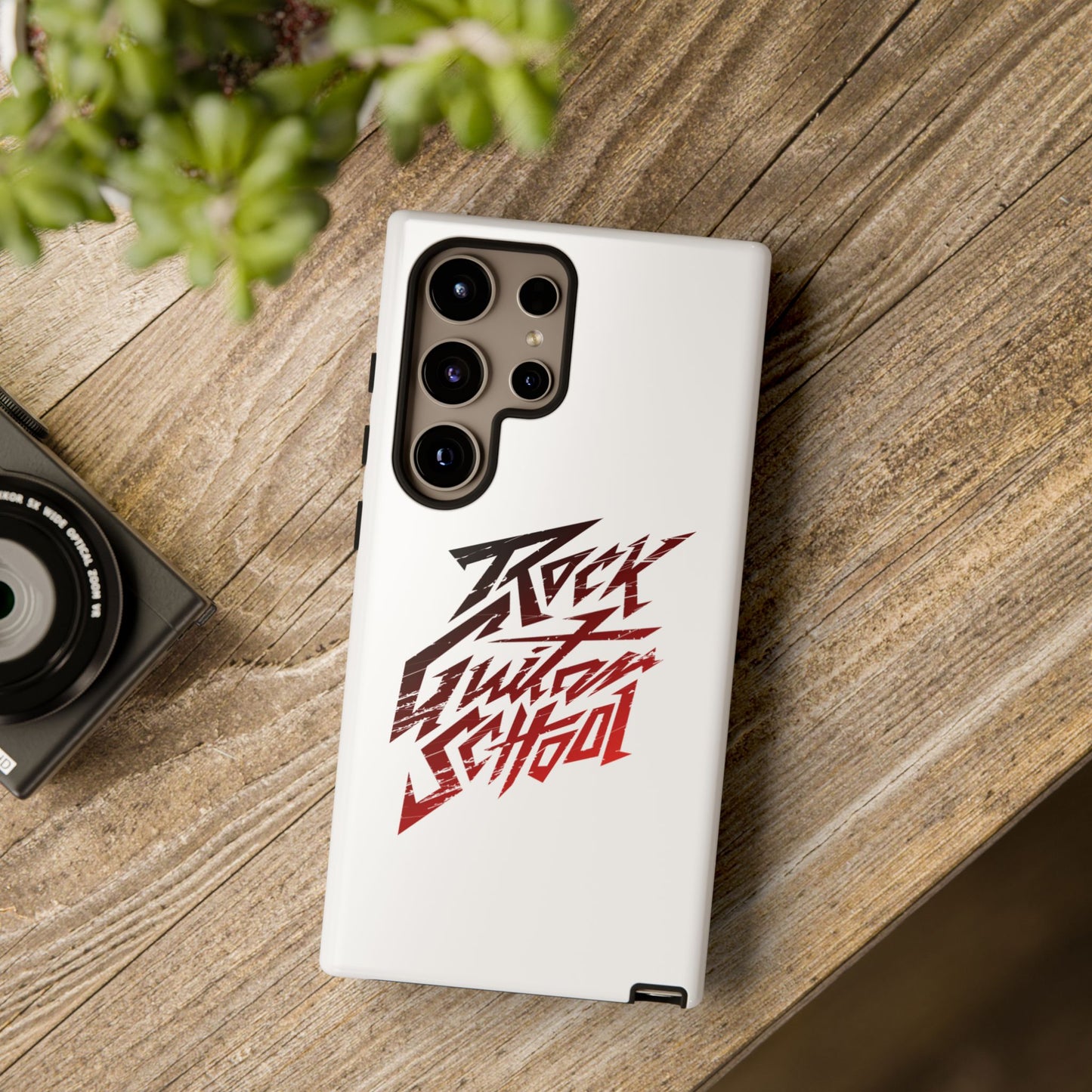 T5 Minimalist ROCK GUITAR SCHOOL Smartphone Case