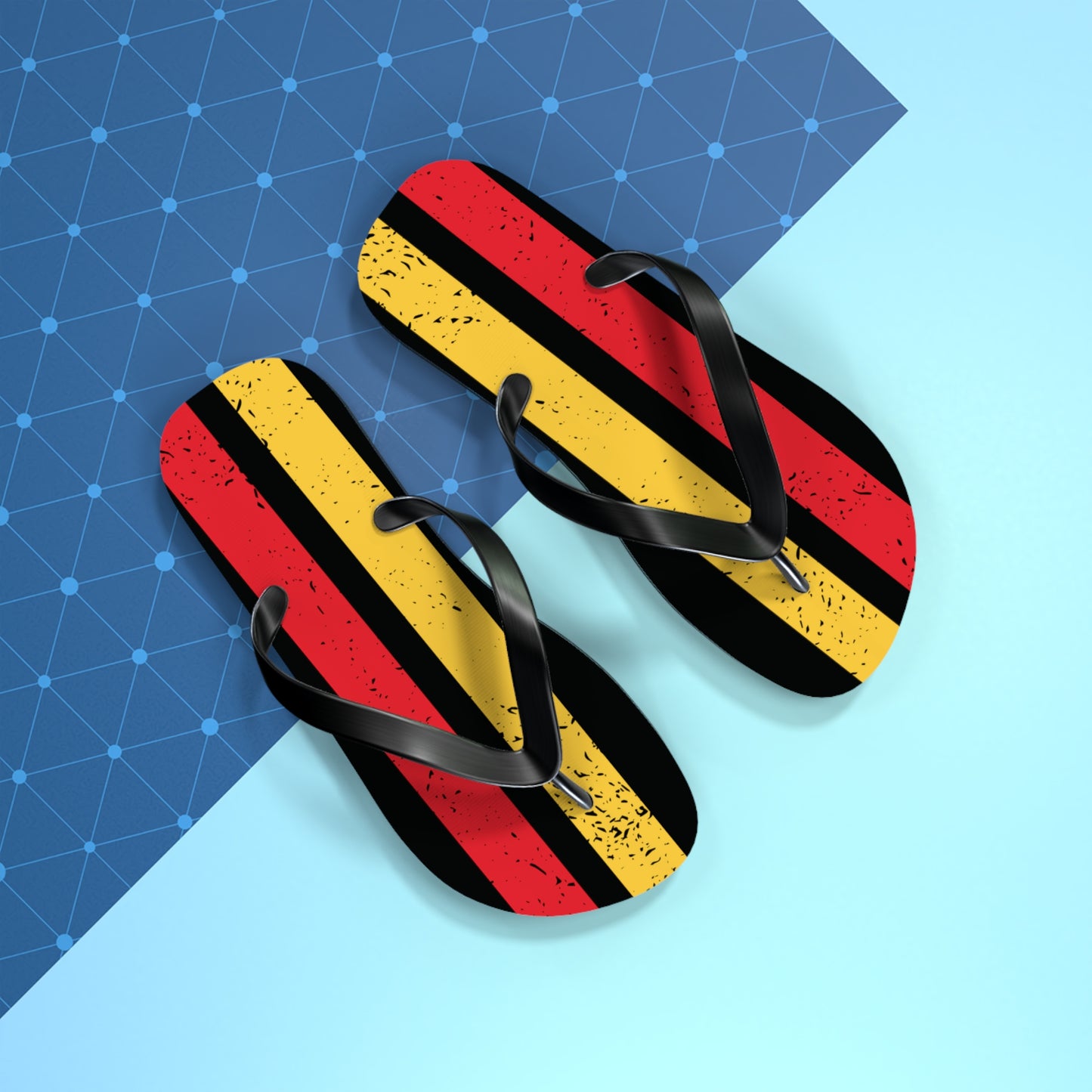 T5 Minimalist Textured Rectangles Flip-Flops for Men