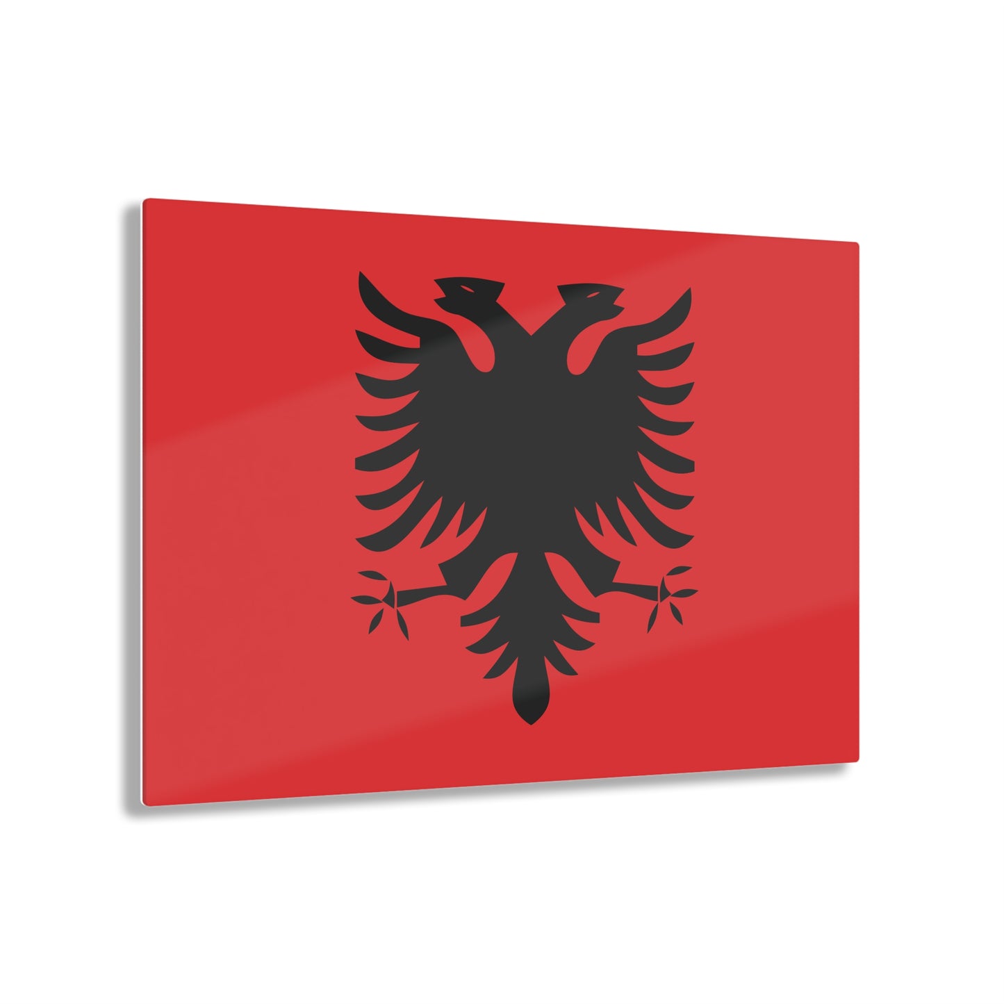 T5 Minimalist Albanian Flag Two Headed Eagle Acrylic Print