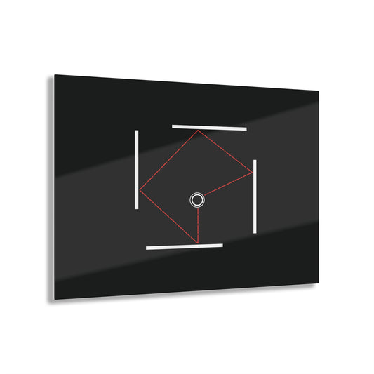 T5 Minimalist Bouncing Ball Acrylic Print