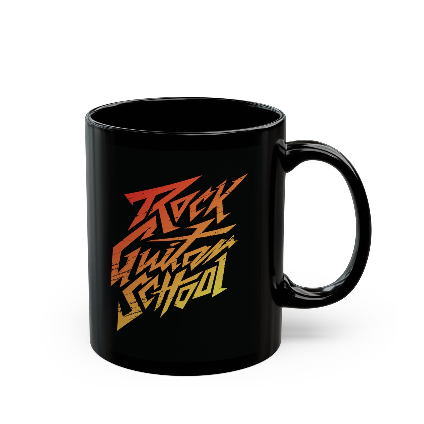 T5 Minimalist ROCK GUITAR SCHOOL Ceramic Coffee Mug