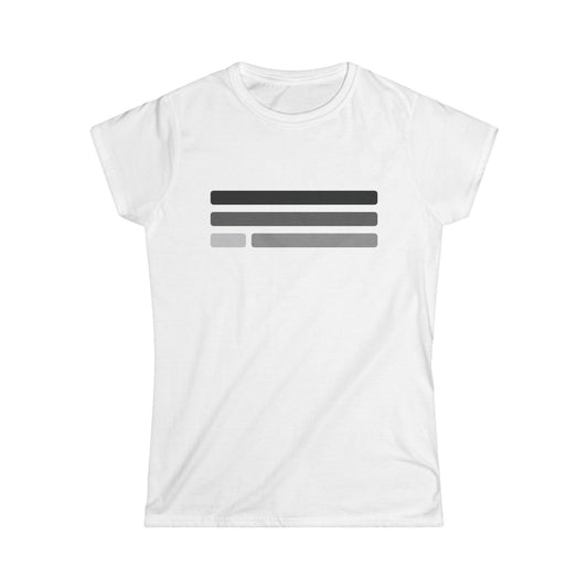 T5 Minimalist Rectangular Buttons T-Shirt for Women