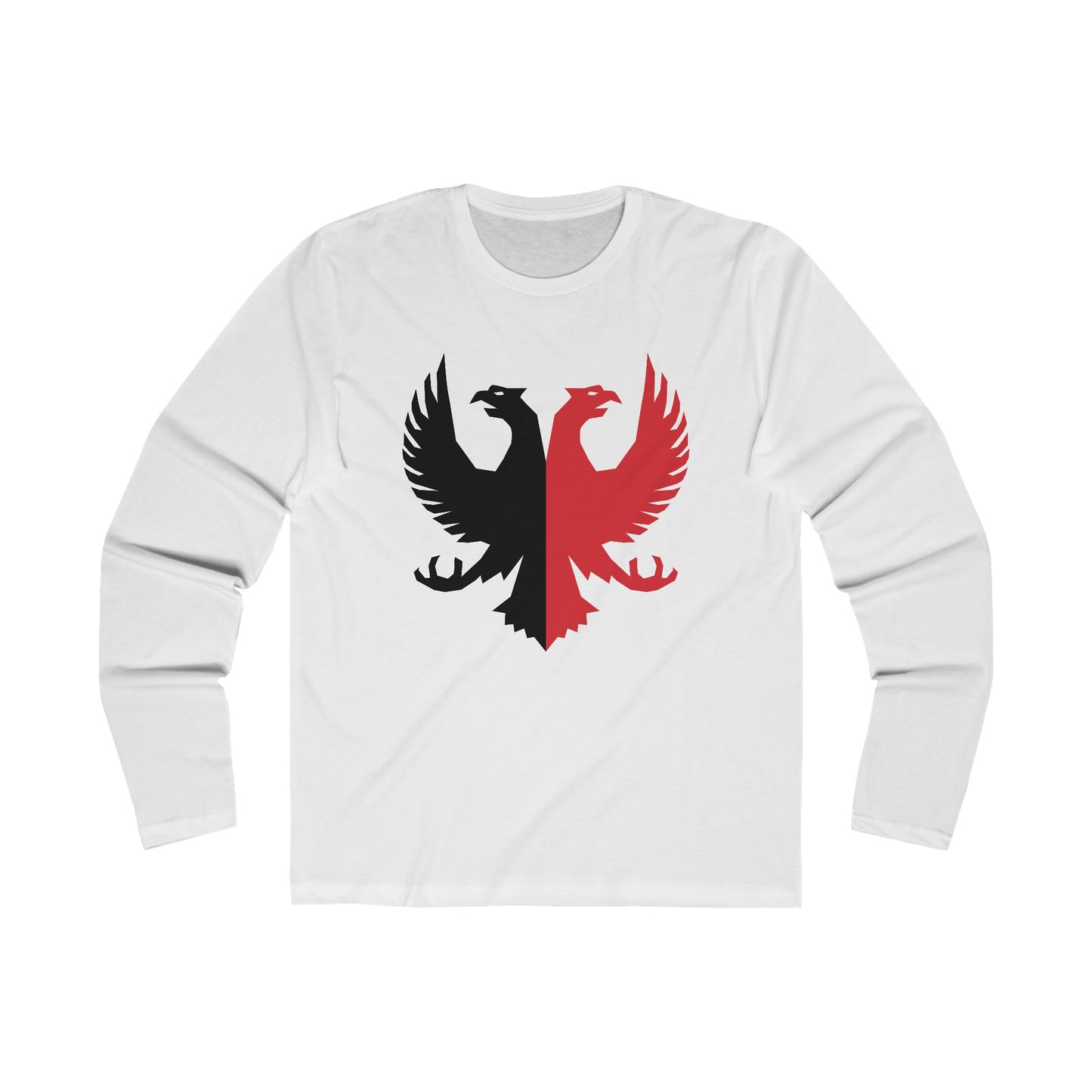 T5 Minimalist Two Headed Eagle Long Sleeve Crew Tee for Women