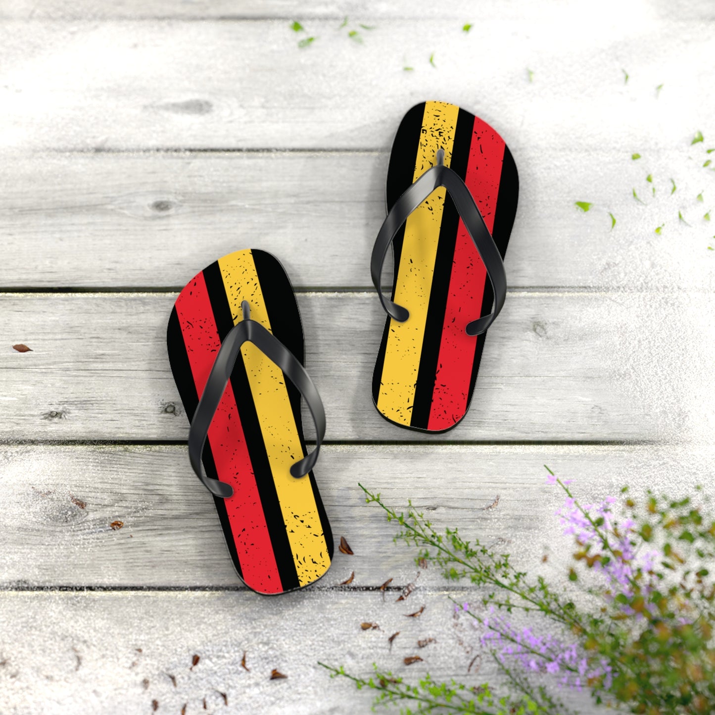 T5 Minimalist Textured Rectangles Flip-Flops for Men