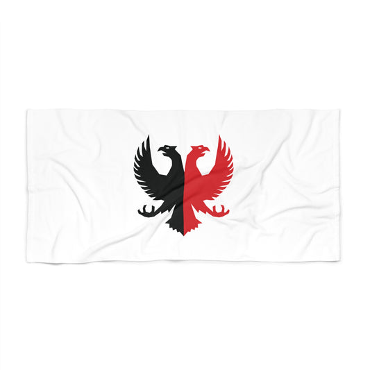 T5 Minimalist Two Headed Eagle Beach Towel for Men & Women