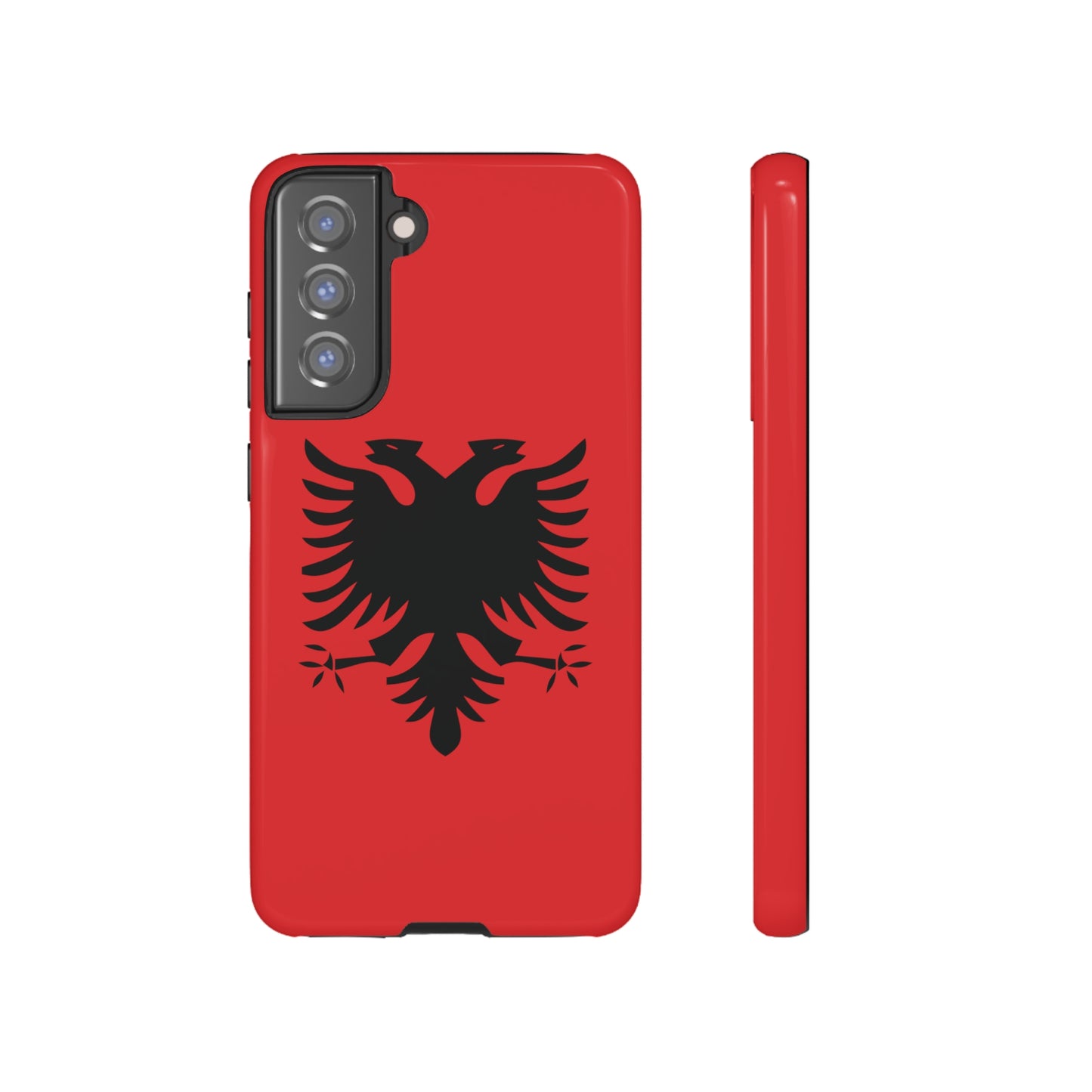 T5 Minimalist Albanian Flag Two Headed Eagle Smartphone Case