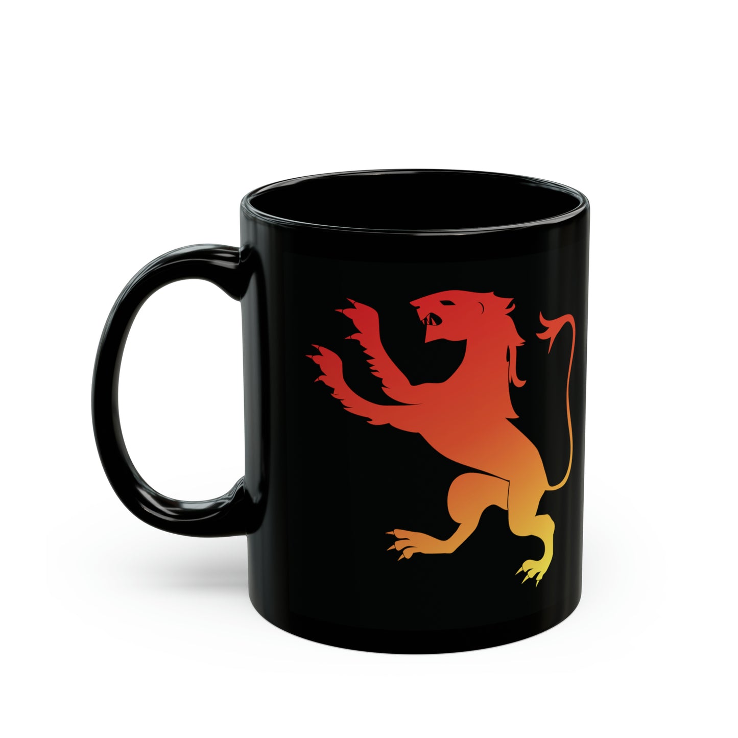 T5 Minimalist Spanish Lion Ceramic Coffee Mug