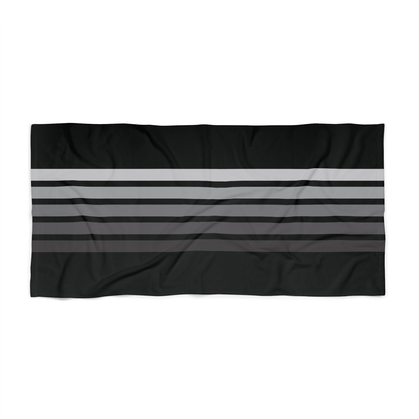 T5 Minimalist Grey Bars Beach Towel for Men