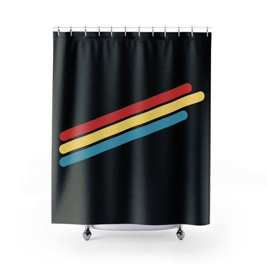 T5 Minimalist Light Bars Shower Curtain