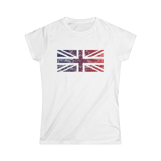 T5 Minimalist United Kingdom Flag T-Shirt for Women