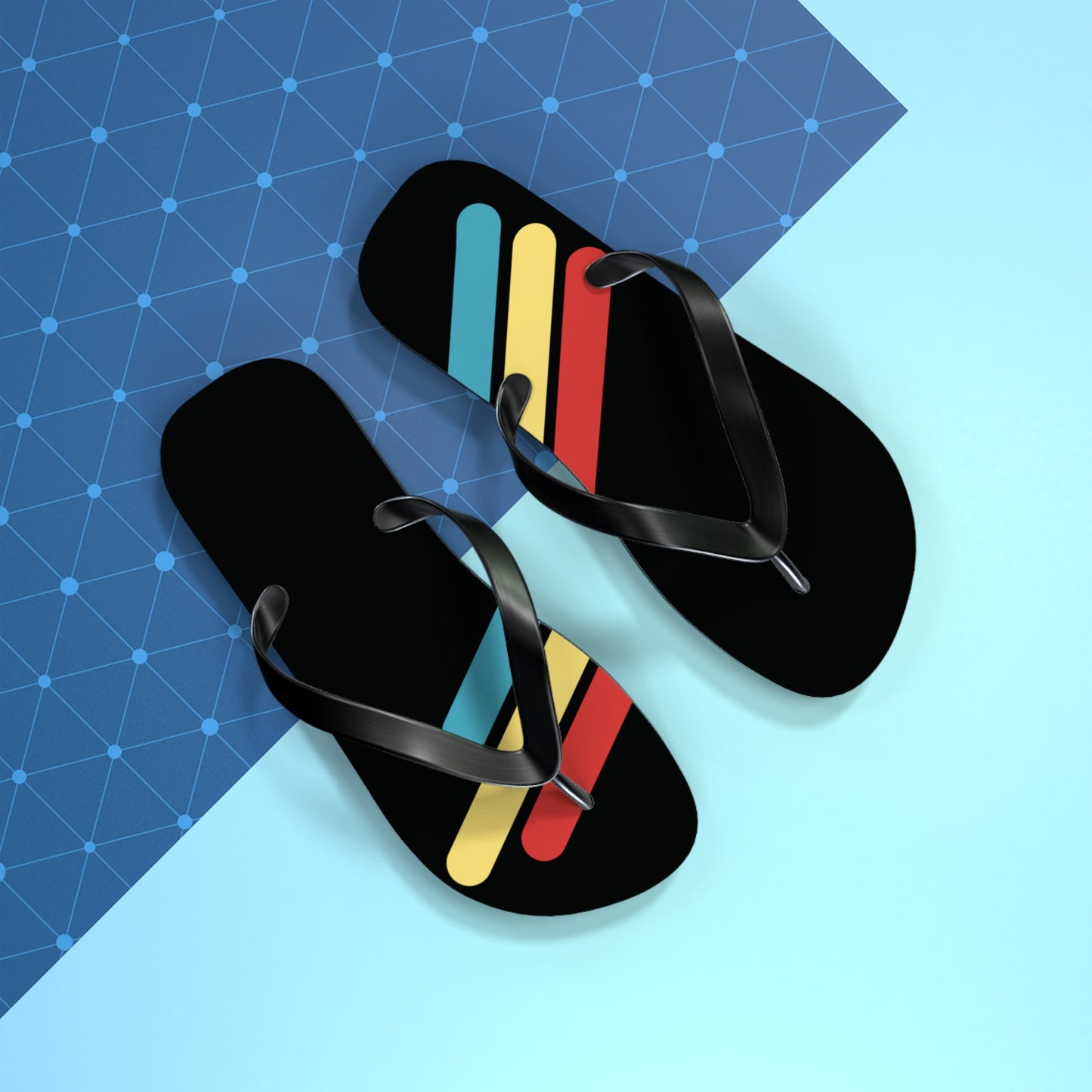 T5 Minimalist Color Bars Flip-Flops for Men