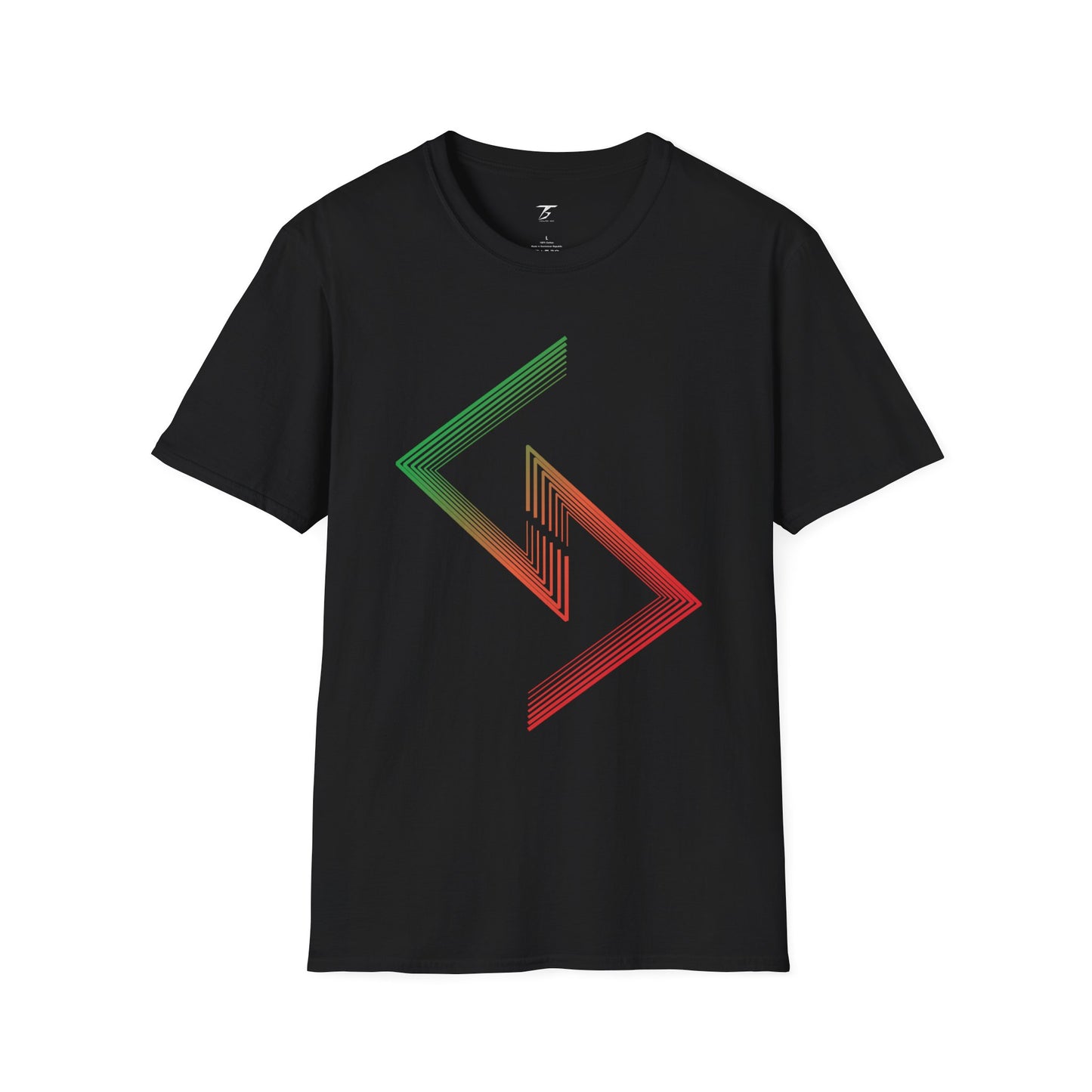 T5 Minimalist Mirroring Lines T-Shirt for Men