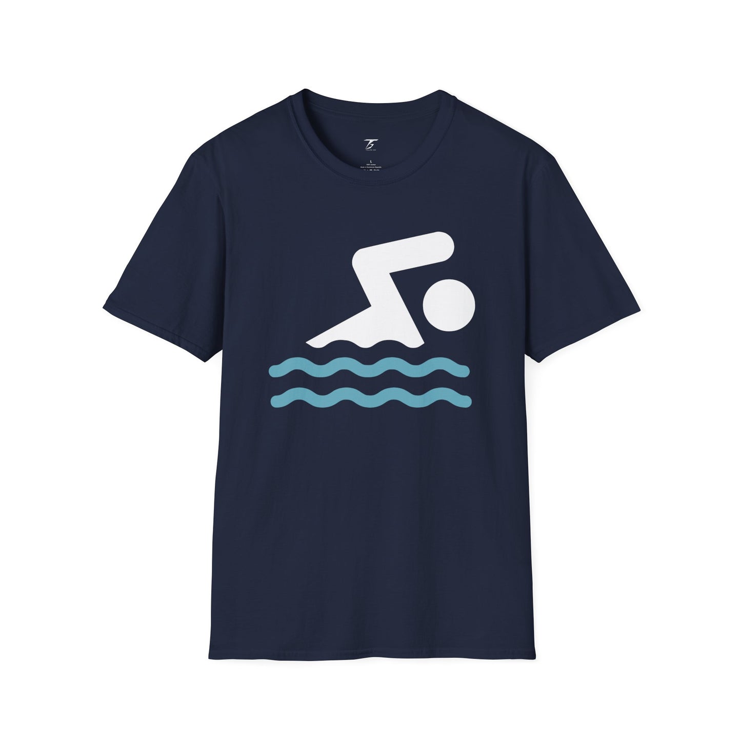 T5 Minimalist Swimming Area Sign T-Shirt for Men